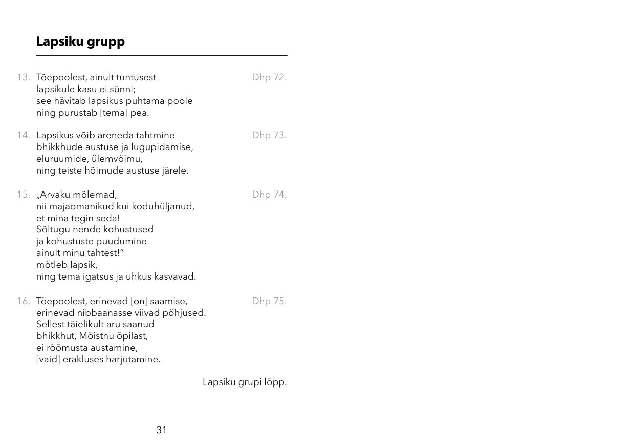 Dhammavärsid lk 19